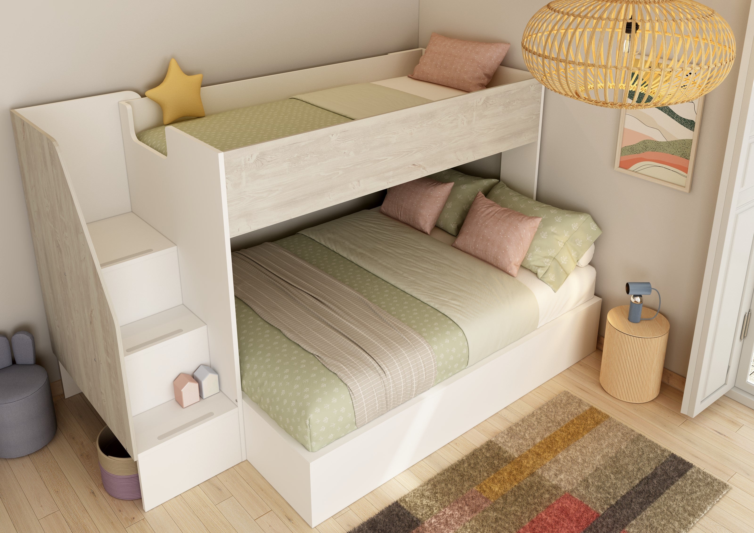 Våningssäng Easy family 90x200/140x200 image