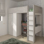 Trasman Studio Loftsäng med Garderob 90x200 - vit image