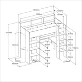 Loftseng shelter med mål image