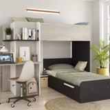 Palatino våningssäng med skrivbord - Skärm - 90x190 image